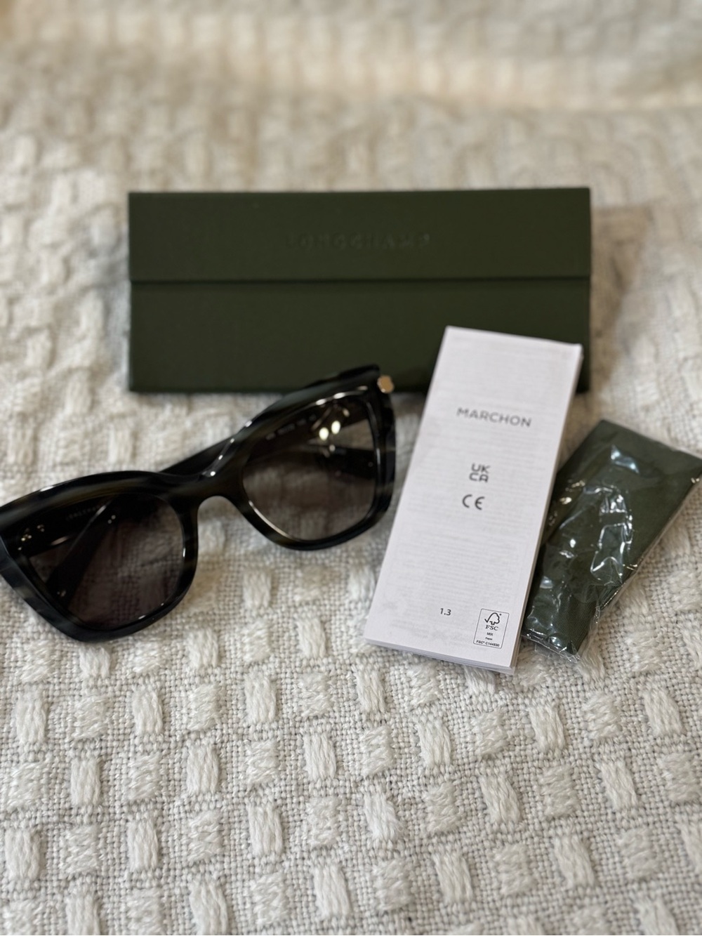 Longchamp Tortoiseshell Cat-Eye Sunglasses